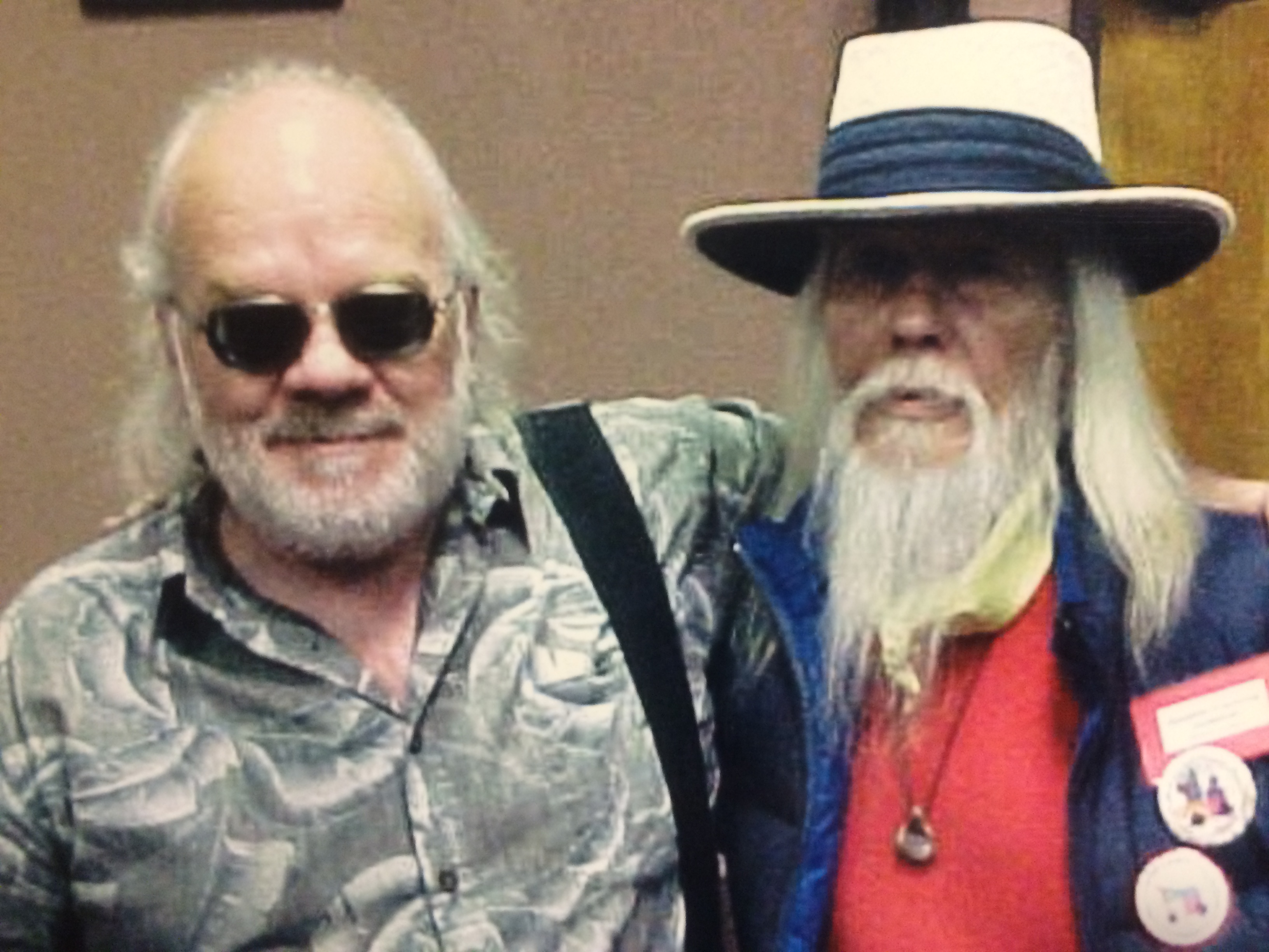George Clayton Johnson with old friend Brian Kirby.
